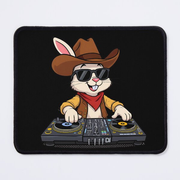 Item preview, Cowboy Rabbit DJ | Cartoon Western Mixer designed and sold by ColorSplash123.