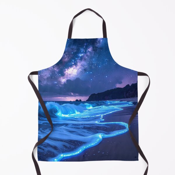 Item preview, "Celestial Night & Luminous Ocean" designed and sold by Schoenenwald - Illustrations Uniques et Originales.
