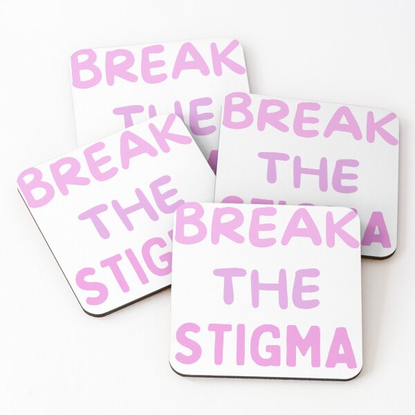 Item preview, Break the Stigma_Pink designed and sold by Mind Empowerment Designs.