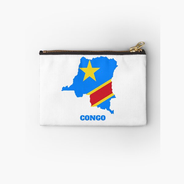 Item preview, Democratic Republic of the Congo Flag map design designed and sold by BasbiArt.