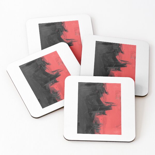 Item preview, Red & Black Abstract Expressionism Art designed and sold by almapink.