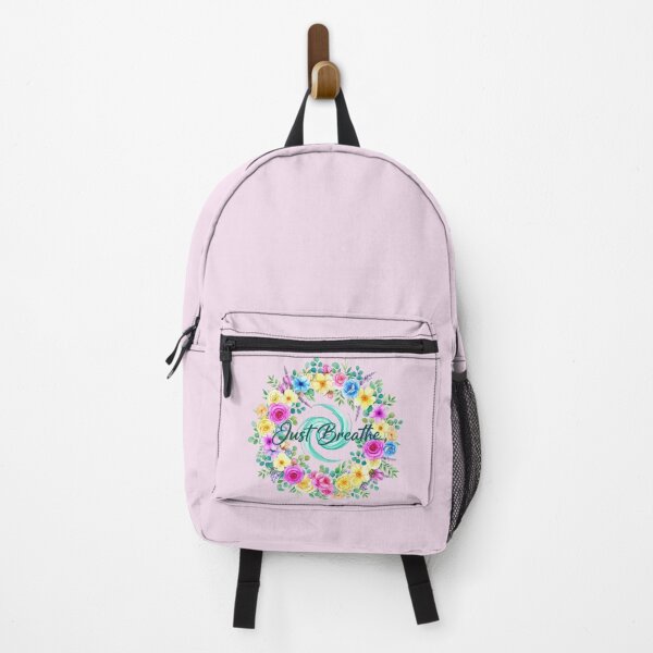 Item preview, Just Breathe (V.11) - Watercolor Floral Wreath Relaxation Meditation Wellness Design designed and sold by D-Islamic.