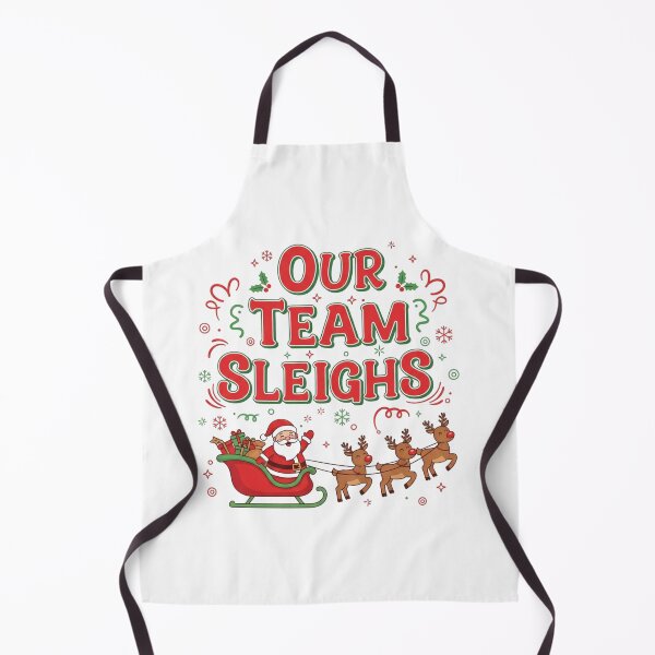 Aperçu de l'œuvre Our Team Sleighs Funny Christmas Holiday Matching créée et vendue par ZACK ART.