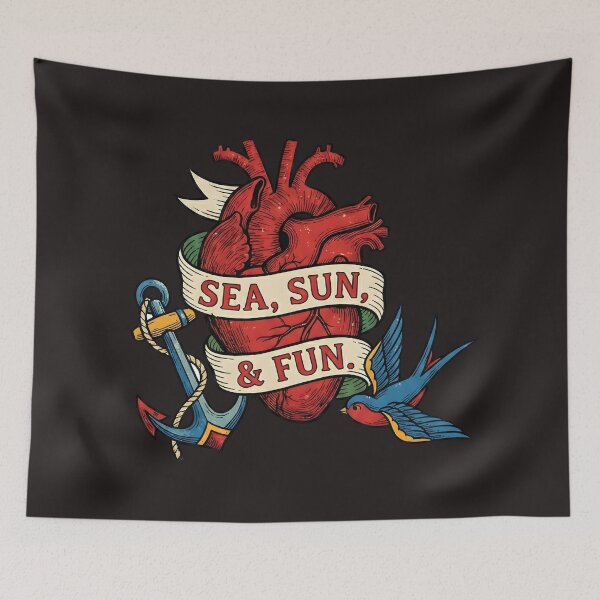 Item preview, Sea, Sun & Fun: The Sailor's Heart designed and sold by AwesomeBeyondLimits.