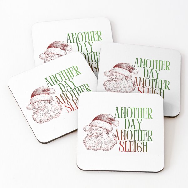 Item preview, Another Day Another Sleigh- Funnny Retro Santa Claus Pun designed and sold by SC-Shop-.