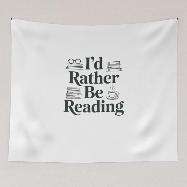 Item preview, i'd rather be reading  designed and sold by belladesign7.