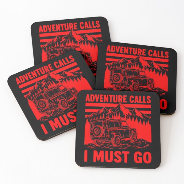 Item preview, Defender Off-Road 4x4 Mountain Adventure Calls Red designed and sold by Off-Road-Zone.