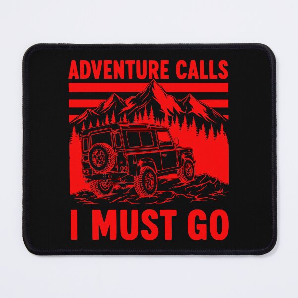 Item preview, Defender Off-Road 4x4 Mountain Adventure Calls Red designed and sold by Off-Road-Zone.