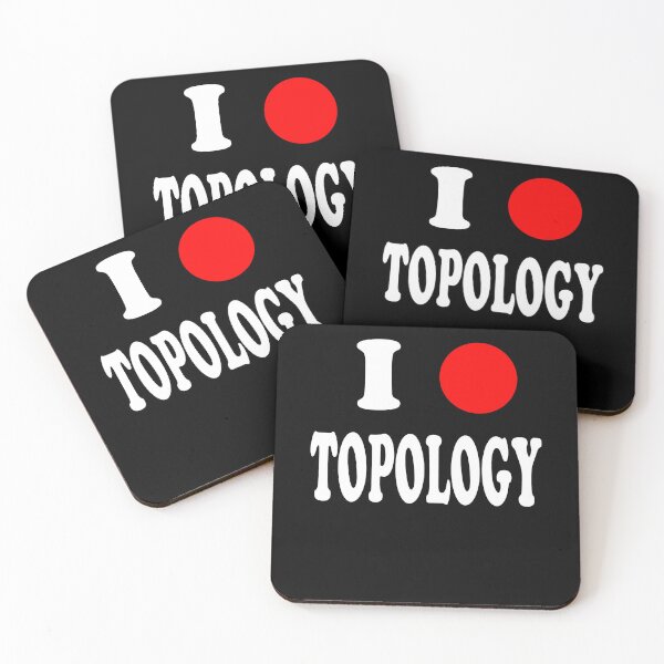 Item preview, Funny Nerdy I Circle (Heart) Topology Topologist Math Teacher White Text designed and sold by MathWare MathClips.