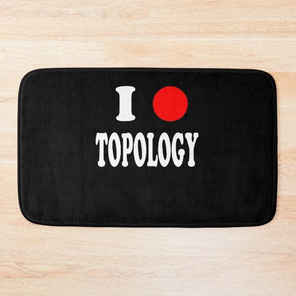 Item preview, Funny Nerdy I Circle (Heart) Topology Topologist Math Teacher White Text designed and sold by MathWare MathClips.