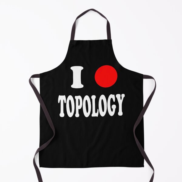 Item preview, Funny Nerdy I Circle (Heart) Topology Topologist Math Teacher White Text designed and sold by MathWare MathClips.