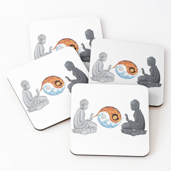 Item preview, Buddha Yin Yang - Balance of Duality designed and sold by MycoMystic.