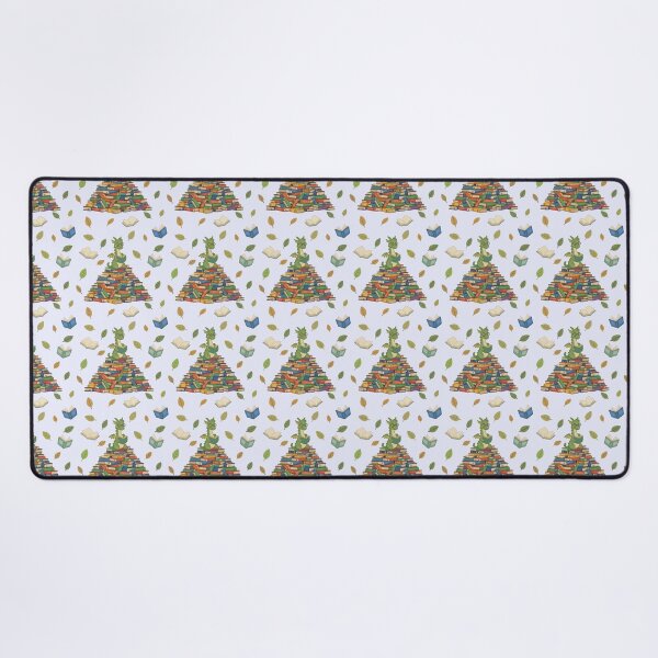 Item preview, Book Dragon Seamless Pattern – Cute Fantasy Reader Design in blue designed and sold by WildLakePatterns.