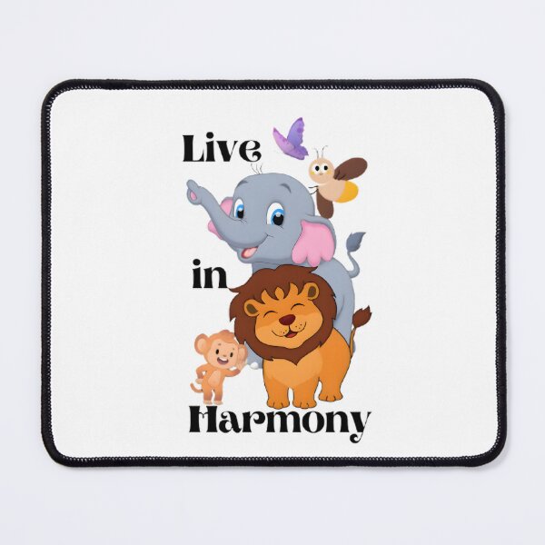 Item preview, Live in Harmony – Inspirational Pet & Nature Message designed and sold by Grand-Trends.