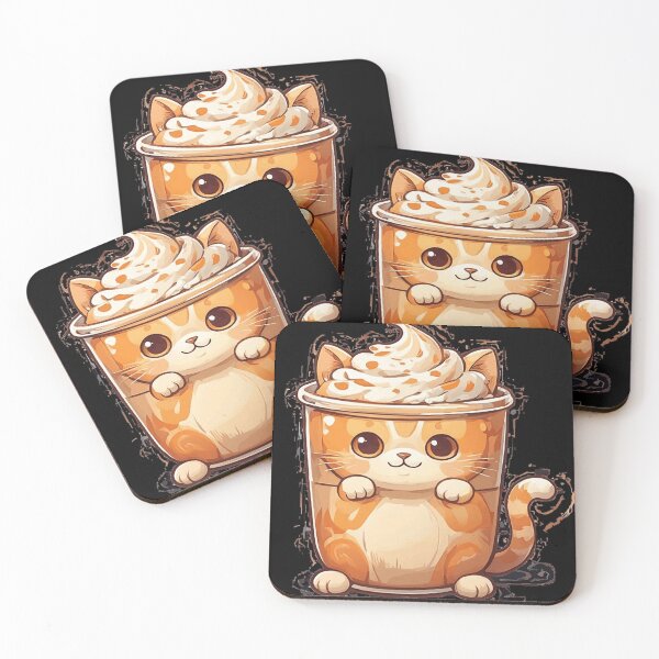 Item preview, Caramel Macchiato Cat designed and sold by MiLaKK.