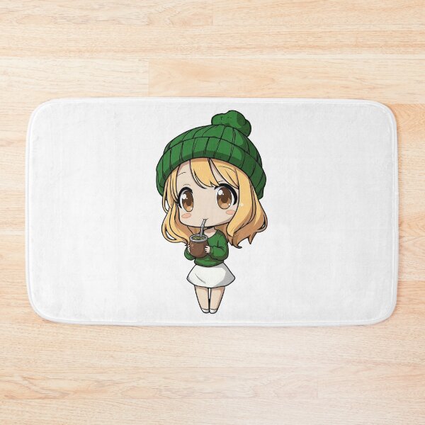 Item preview, Cute Chibi Anime Girl Sipping Yerba Mate designed and sold by flamini.