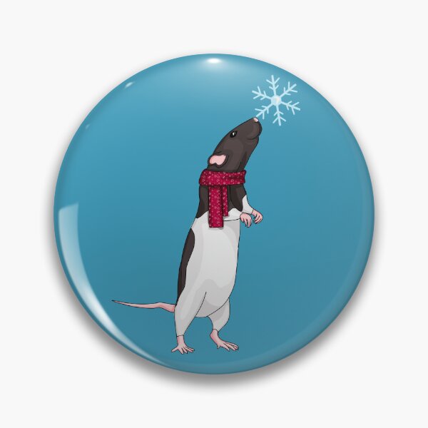 Item preview, Curious Rat Investigating Winter designed and sold by Cozy Little Doodles by Hosha’na.