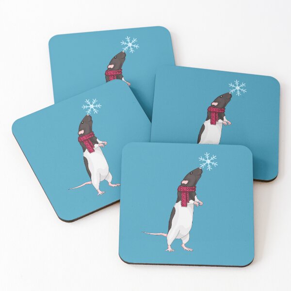 Item preview, Curious Rat Investigating Winter designed and sold by Cozy Little Doodles by Hosha’na.