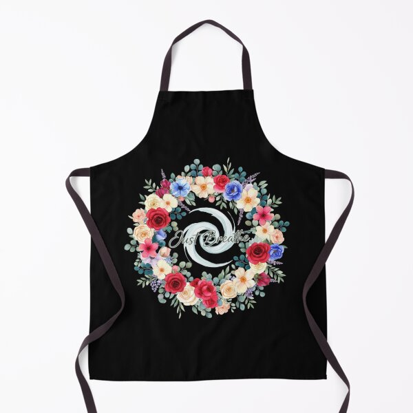 Item preview, Just Breathe (V.10) - Watercolor Floral Wreath Relaxation Meditation Wellness Design designed and sold by D-Islamic.