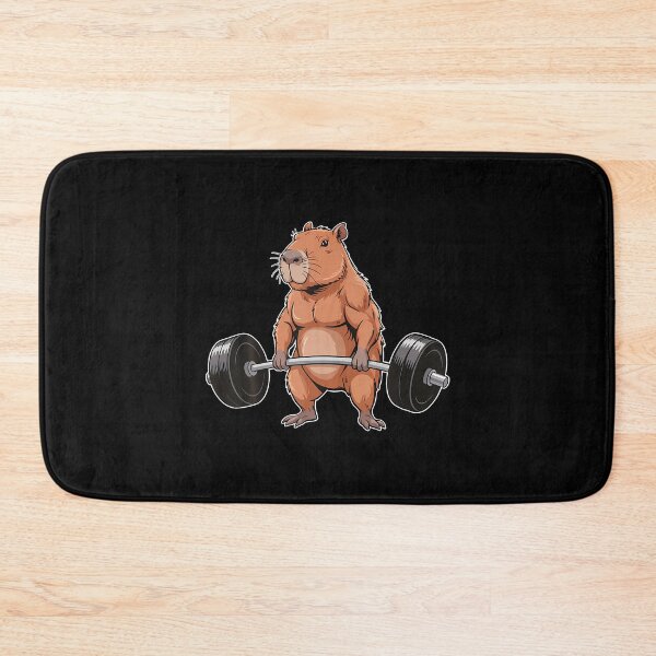 Item preview, Capybara Weightlifting Gym designed and sold by JoannMinndy.