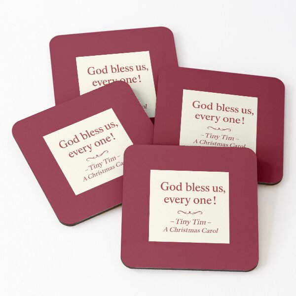 Item preview, God Bless Us, Every One! — Tiny Tim Quote (Victorian Christmas Design) designed and sold by Novel Works Studio.