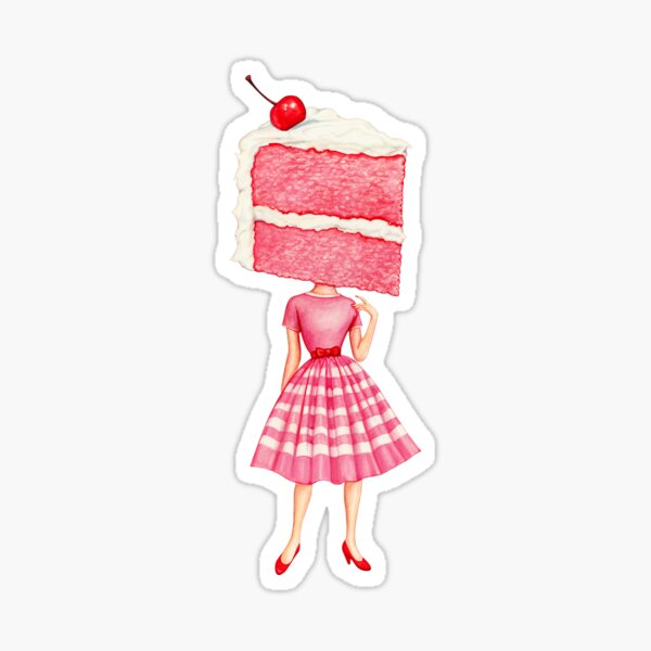 Item preview, Cake Head Pin-Up: Cherry designed and sold by Kelly  Gilleran.