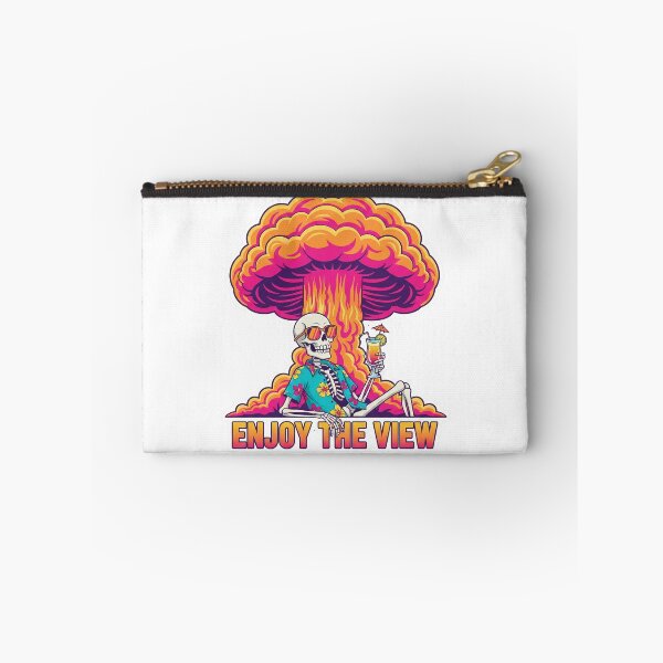 Item preview, Enjoy The View - Skeleton Vacation Apocalypse Mushroom Cloud designed and sold by Ayarachi.