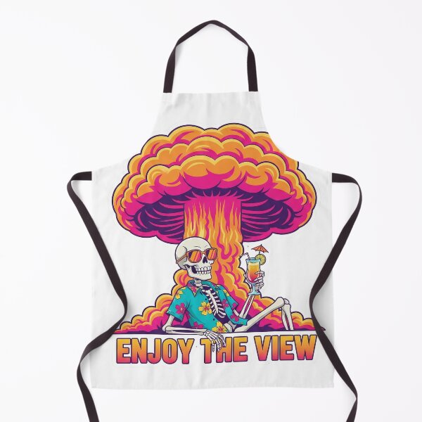 Item preview, Enjoy The View - Skeleton Vacation Apocalypse Mushroom Cloud designed and sold by Ayarachi.