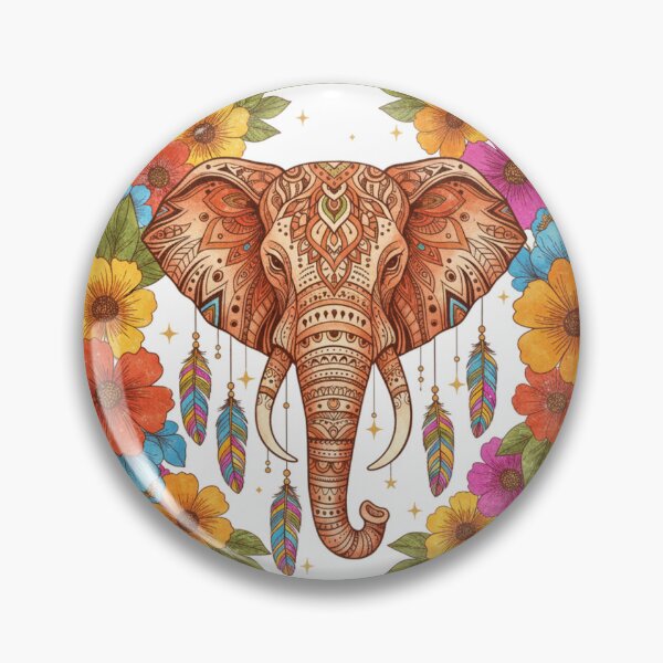Item preview, Colorful Boho Longhorn Skull: Floral desert design in Mexican style | Western aesthetic designed and sold by DarkNight9.