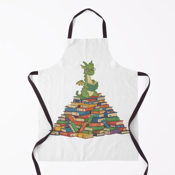 Item preview, Book Dragon – Cute Fantasy Reading Illustration designed and sold by WildLakePatterns.