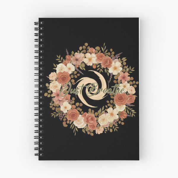 Item preview, Just Breathe (V.8) - Watercolor Floral Wreath Relaxation Meditation Wellness Design designed and sold by D-Islamic.