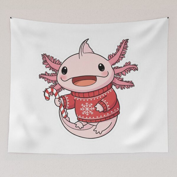 Item preview, Axolotl in Christmas Stocking – Cute Holiday Shirt Design designed and sold by Axolotl-Lovver.