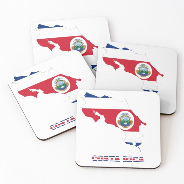 Item preview, COSTA RICA Flag map design designed and sold by BasbiArt.