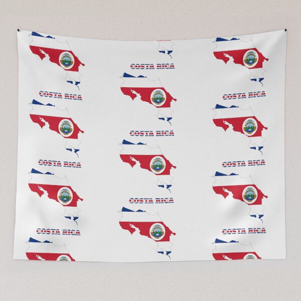 Item preview, COSTA RICA Flag map design designed and sold by BasbiArt.