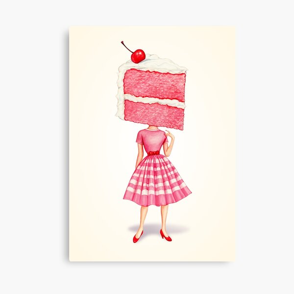 Item preview, Cake Head Pin-Up: Cherry designed and sold by Kelly  Gilleran.