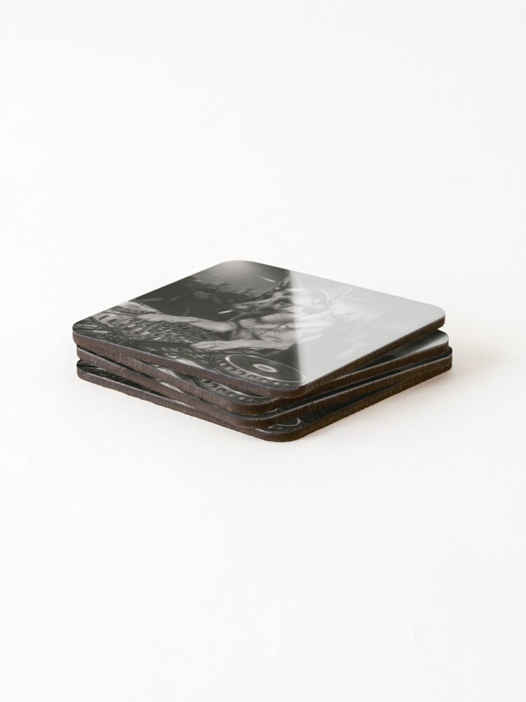 Thumbnail 4 of 5, Coasters (Set of 4), German Shepherd Rave designed and sold by LaterDesign.