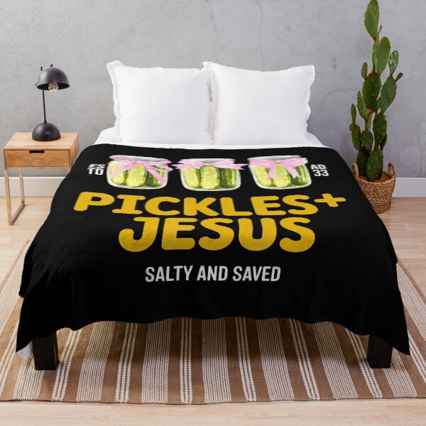 Item preview, Pickles Jesus Salty And Saved Funny Jesus Pickles Christian designed and sold by OnaConnie.