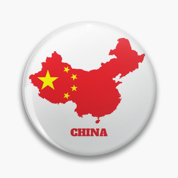 Item preview, CHINA Flag map design designed and sold by BasbiArt.