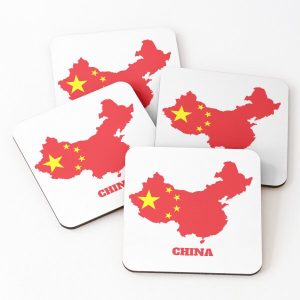 Item preview, CHINA Flag map design designed and sold by BasbiArt.