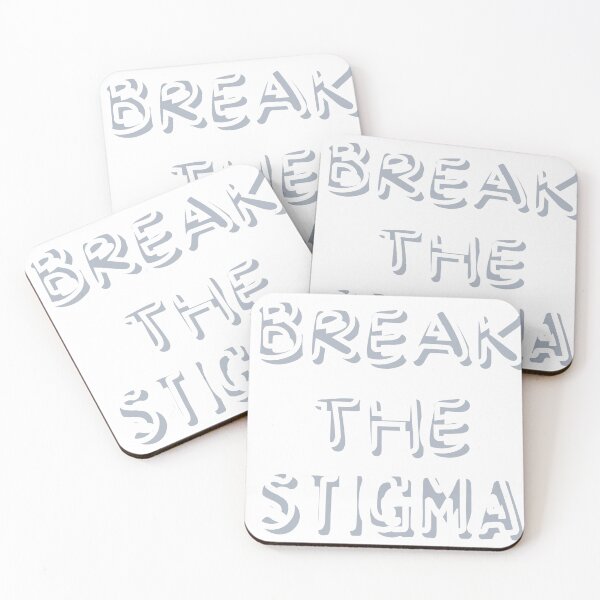 Item preview, Break the Stigma_White shade designed and sold by Mind Empowerment Designs.