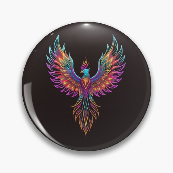 Item preview, Cosmic Neon Phoenix – Vibrant Rebirth Mythical Bird Art designed and sold by Mousy17.