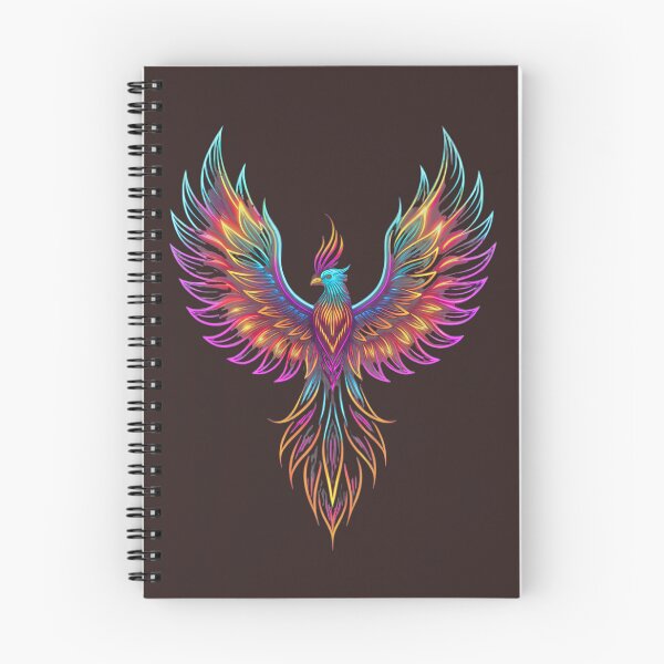 Item preview, Cosmic Neon Phoenix – Vibrant Rebirth Mythical Bird Art designed and sold by Mousy17.