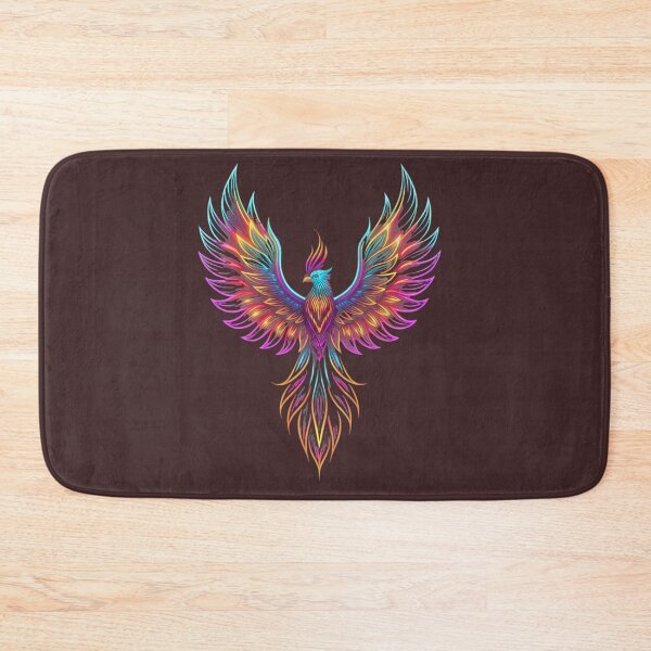 Item preview, Cosmic Neon Phoenix – Vibrant Rebirth Mythical Bird Art designed and sold by Mousy17.