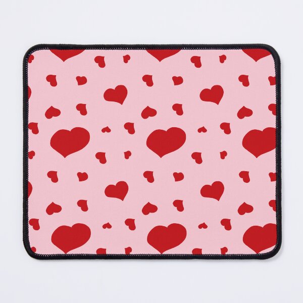 Item preview, Red hearts on rose background patern designed and sold by MilediVinter.