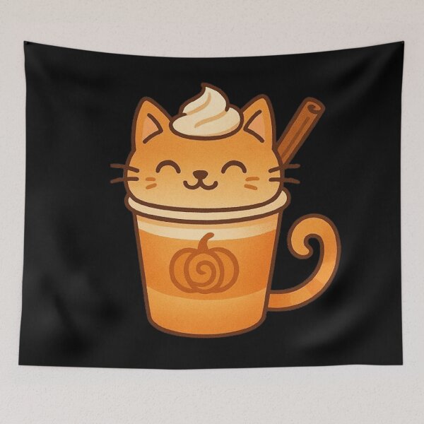 Item preview, Pumpkin Spice Cat designed and sold by MiLaKK.