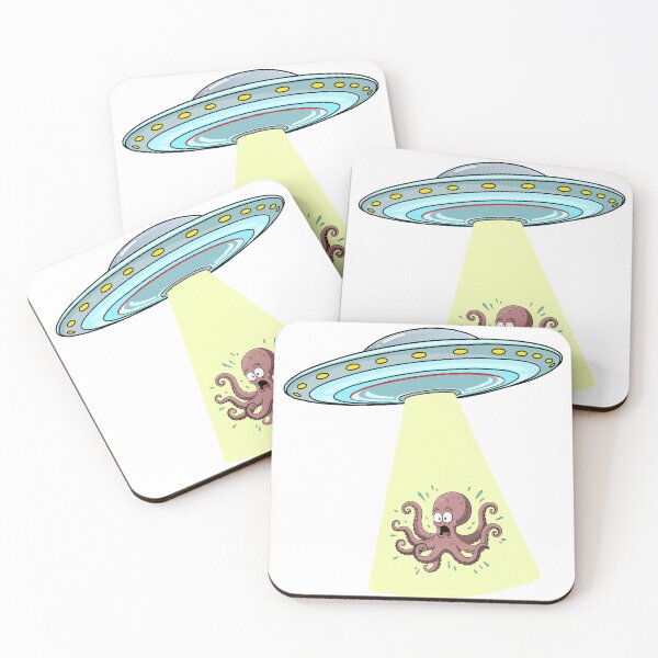 Item preview, Octopus Abduction by UFO designed and sold by Really Bad Art.