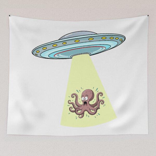 Item preview, Octopus Abduction by UFO designed and sold by Really Bad Art.