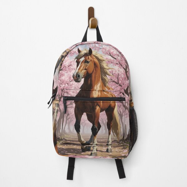 Item preview, Chinese Year of the Horse 2026 Pink flowering cherry trees designed and sold by hollycooper.