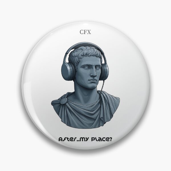 Item preview, Classical Statue with Headphones | Urban Aesthetic Art designed and sold by CaesarFraterX.
