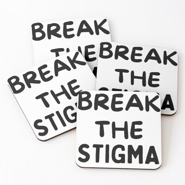 Item preview, Break the Stigma_Black designed and sold by Mind Empowerment Designs.